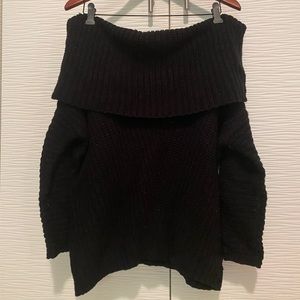 Off-shoulder Chunky Knit Sweater